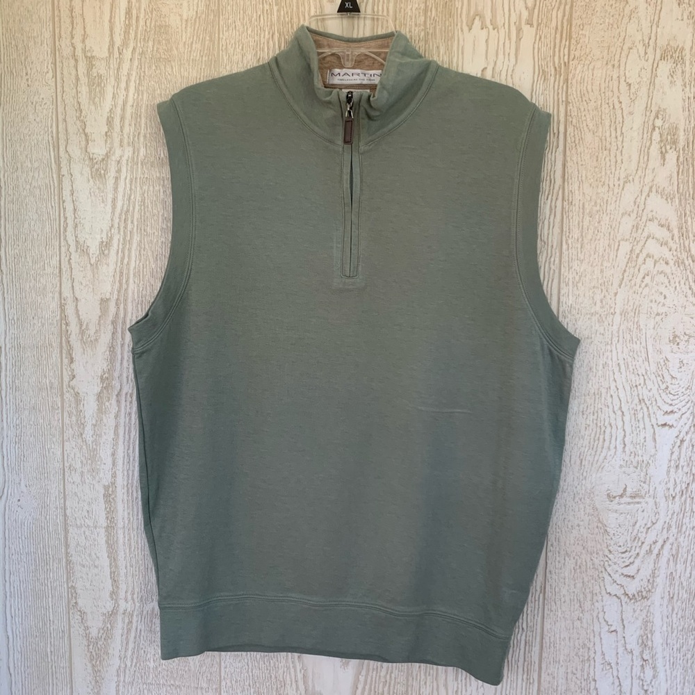 Martin Sage 1/4 Zip Interlock Pullover Vest